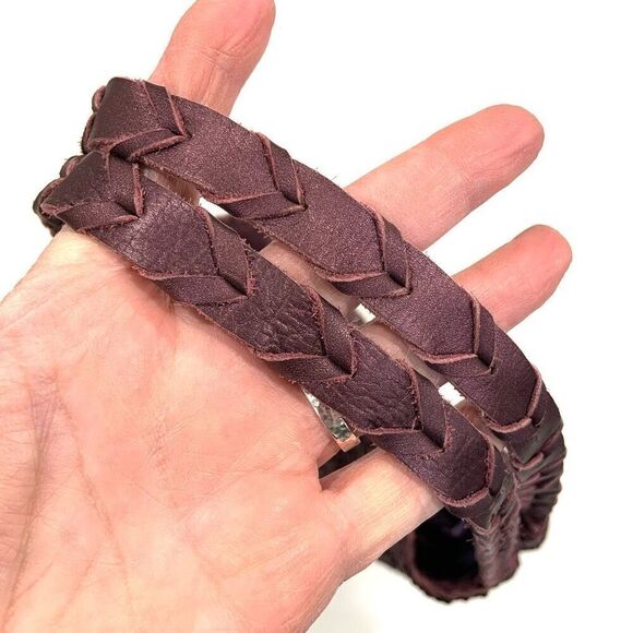 New✨ HANDCRAFTED Woven Leather Tote Bag - Picture 6 of 11